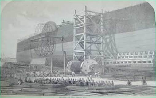 Fig. 8 Launch of the Great Eastern, 1858
